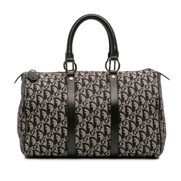 Dior Handbags - Pre-Loved Dior Diorissimo Trotter Canvas Boston Bag